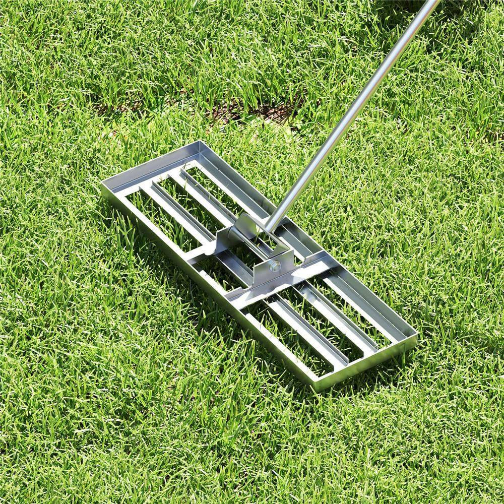 67 In. Lawn Leveling Rake Heavy-Duty Level Lawn Tool for Garden Backyard/Lawn Si