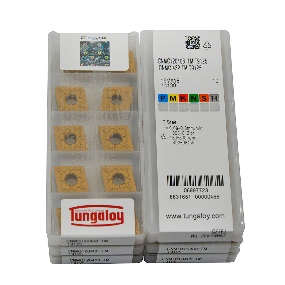 60pcs CNMG120408 TM CNMG432 TM T9125 New Carbide Inserts CNC blade CNMG insert