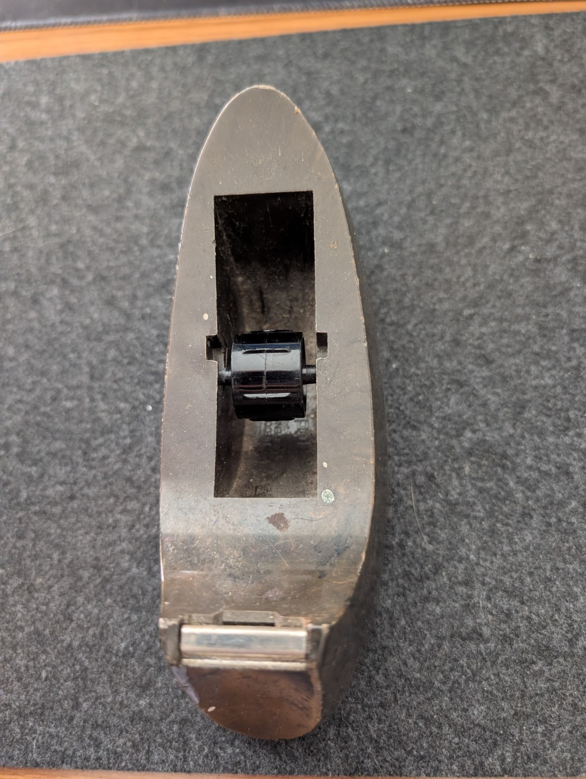 Vintage Unbranded Scotch Tape Dispenser Brown Weighted