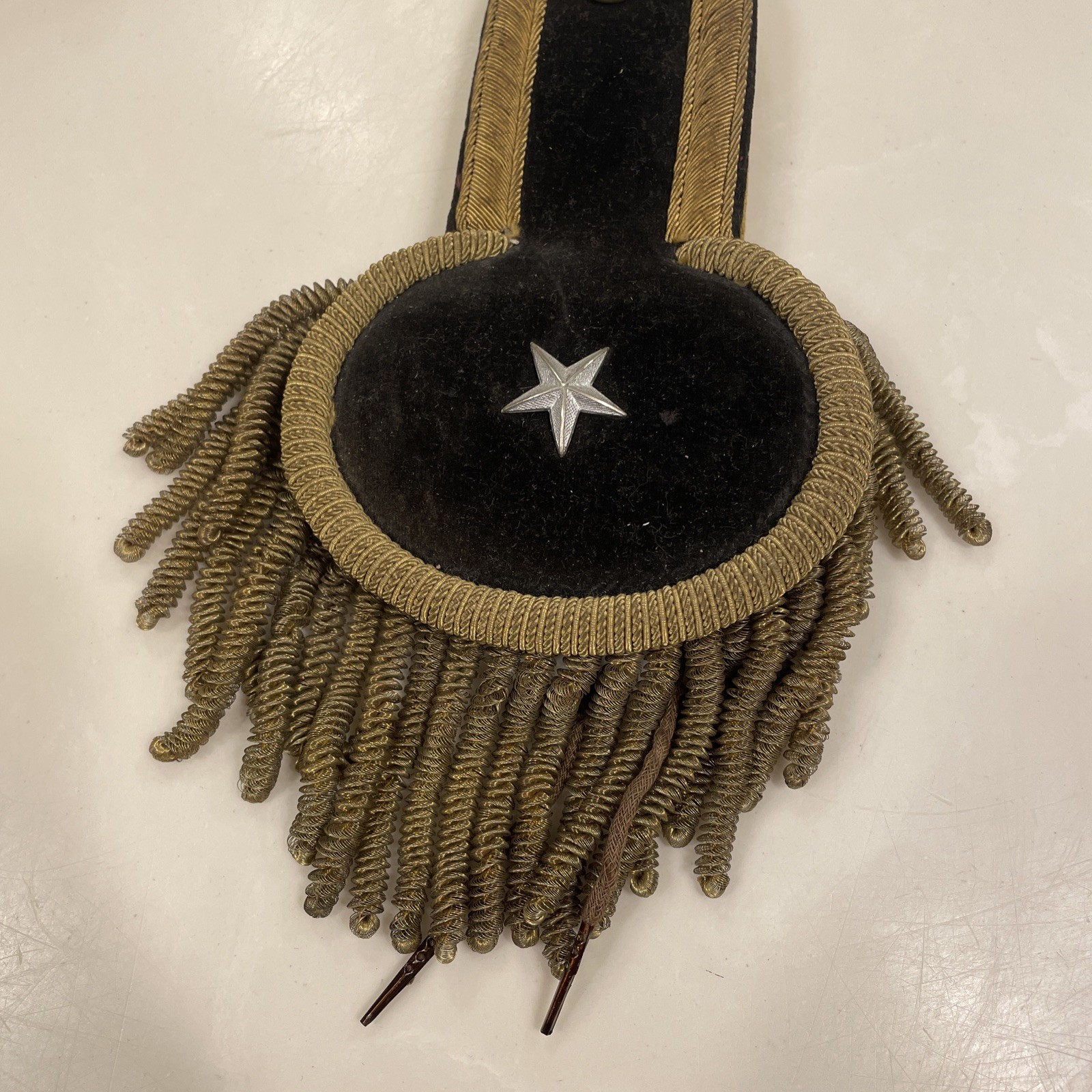 Shoulder Epaulette Military Mid 19th Century Single Piece 1800s Paris