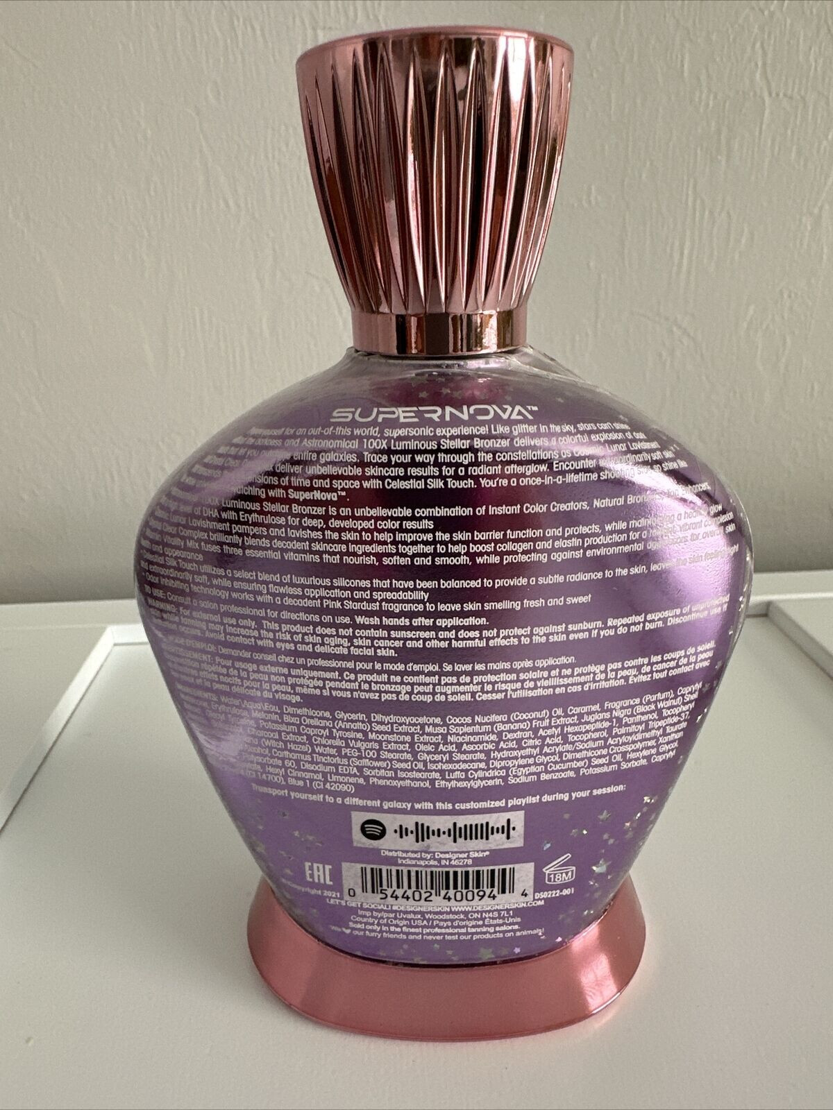 GENUINE Designer Skin Super Nova Supernova 100x Bronzer Tanning Lotion FRESH!