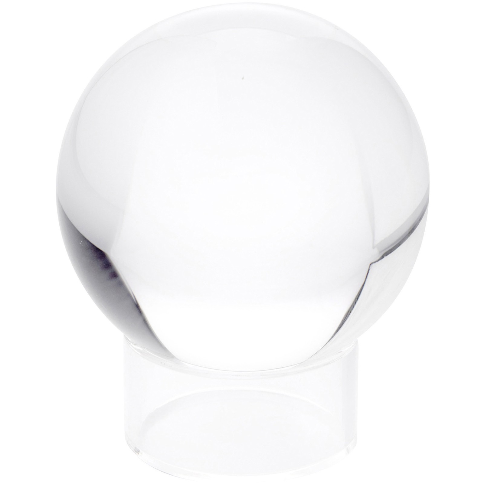 Plymor Clear Acrylic Beveled Sphere Display Stand, 1" H x 2" W