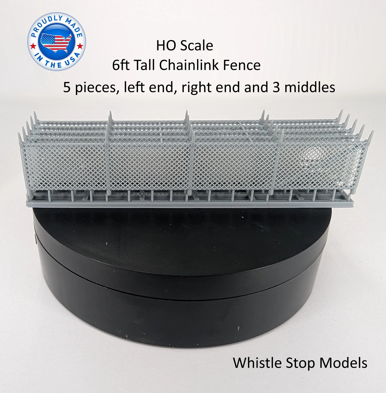 HO Scale 6 ft tall chain link fence HO2001