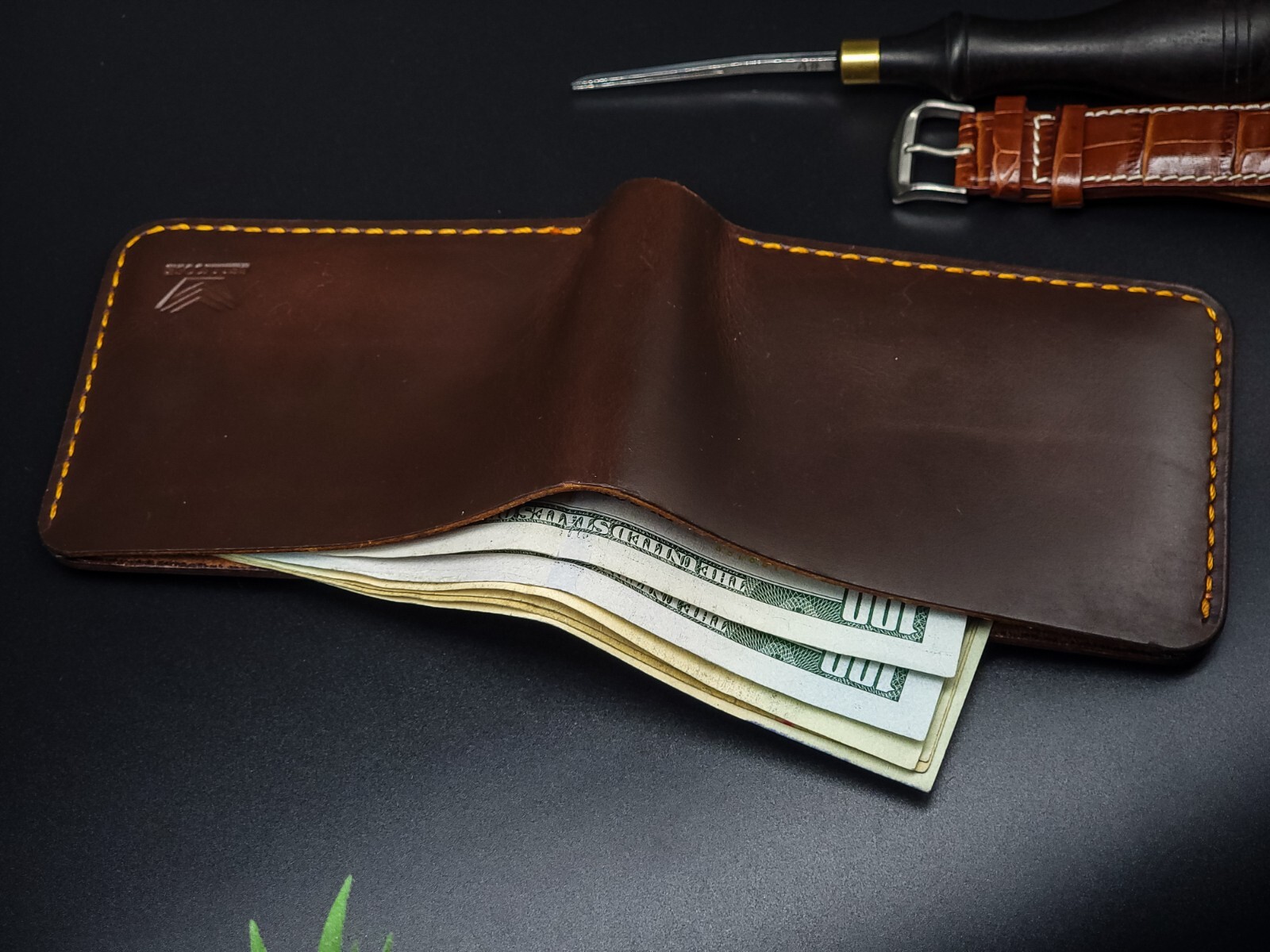 Bellicose Handmade Full Grain Leather Wallet for Men, New