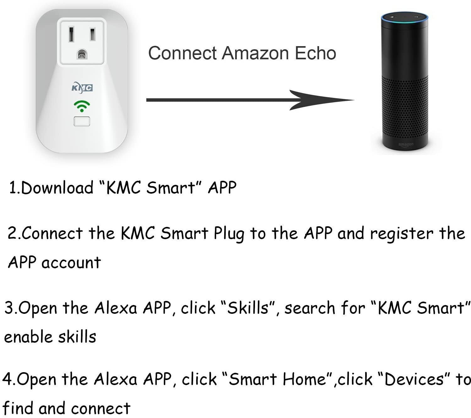 4Pack Smart Plug Wifi Switch Socket Outlet Compatible with Alexa GoogleAssistant