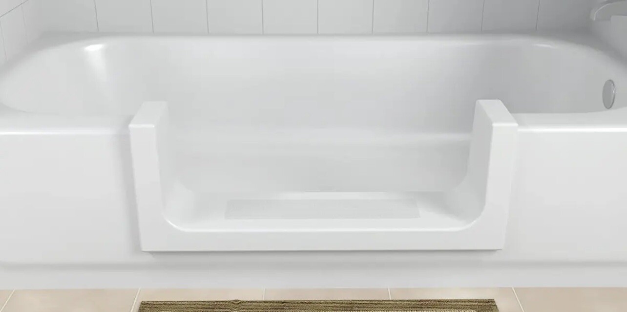 Walk-In Bath Tub Shower Step-Through Kit for Safety