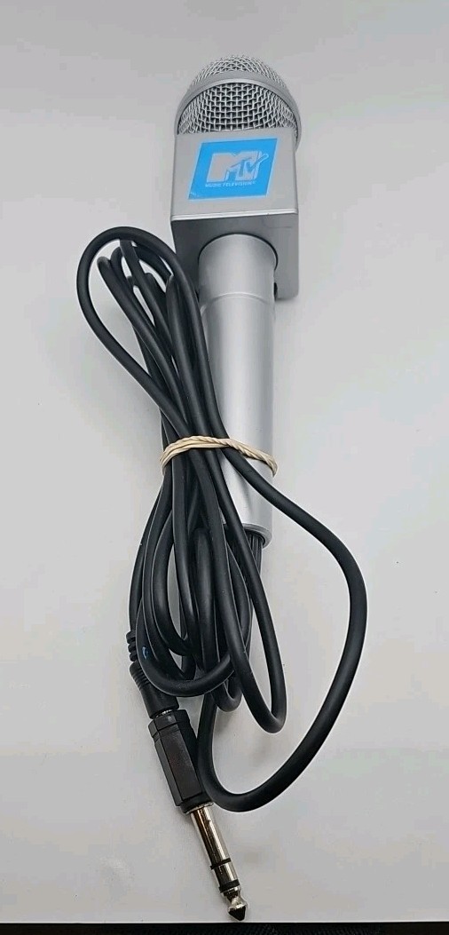 MTV branded Microphone -Wired Dynamic- Karaoke System - 6.3mm 1/4" Jack