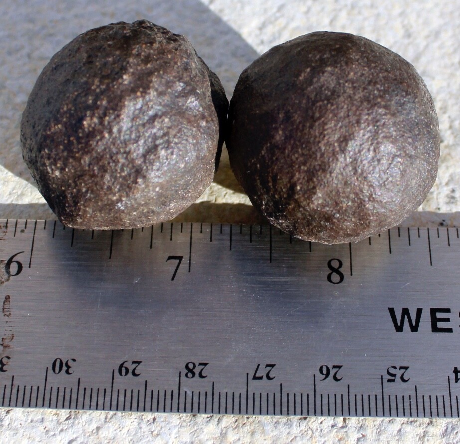 Moqui Marbles • Iron Concretions • One Pair, About 1.50" diameter