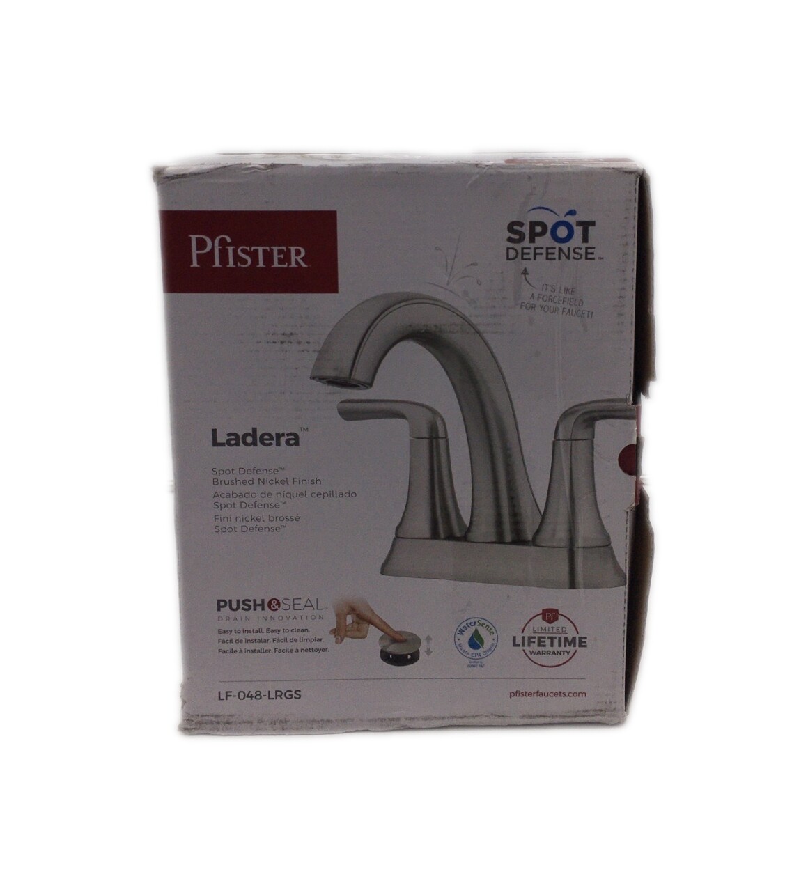Pfister Ladera 4 in. Centerset 2-Handle Bathroom Faucet Brushed Nickel
