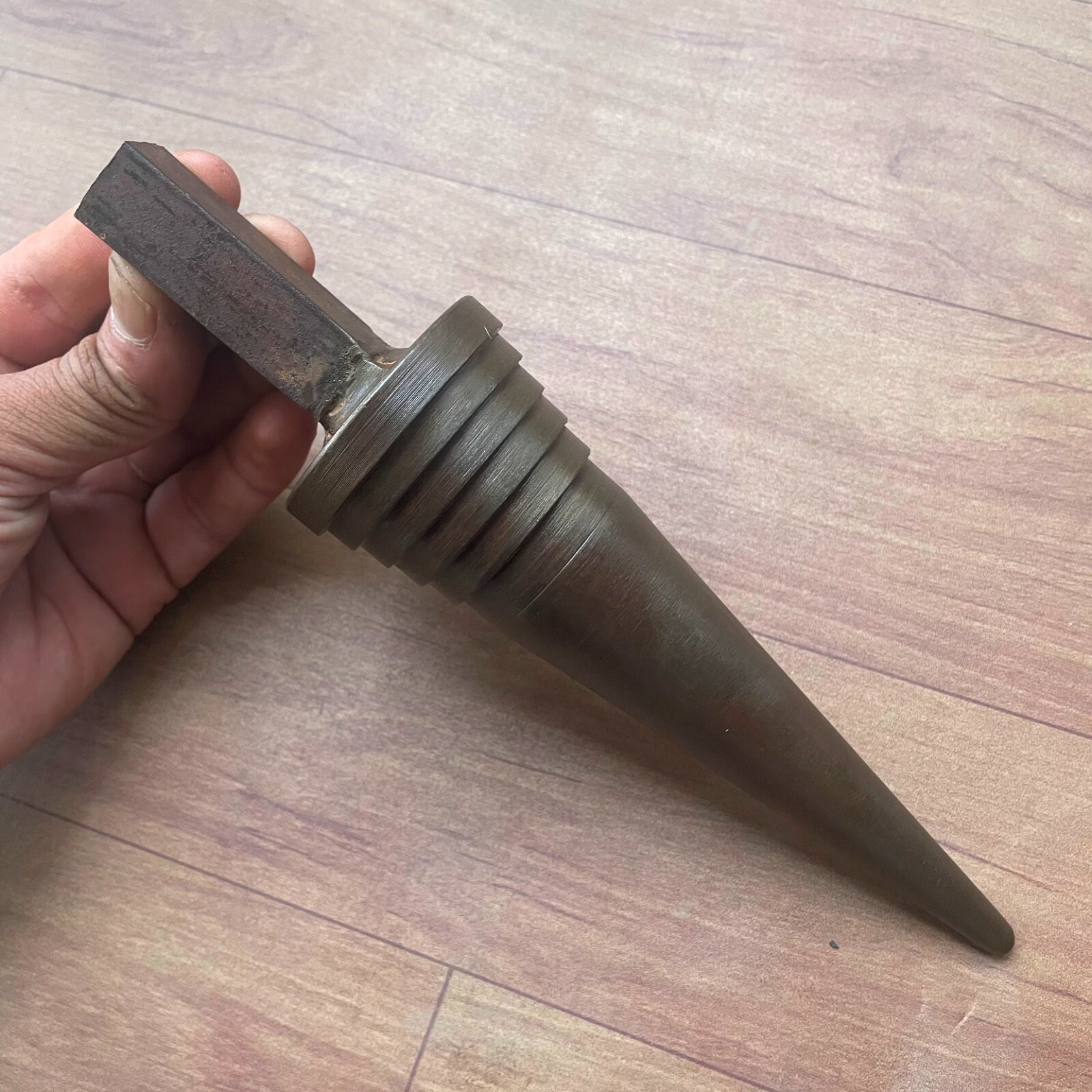 Vintage Silversmith blacksmith hardy Stepped cone Hard steel anvil 32.59 oz