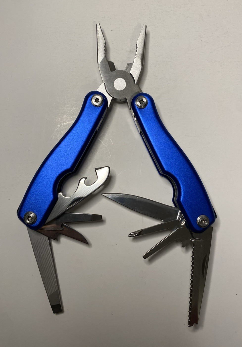 Boeing Blue Multi-Tool Folding Tool w/ Nylon Belt Pouch