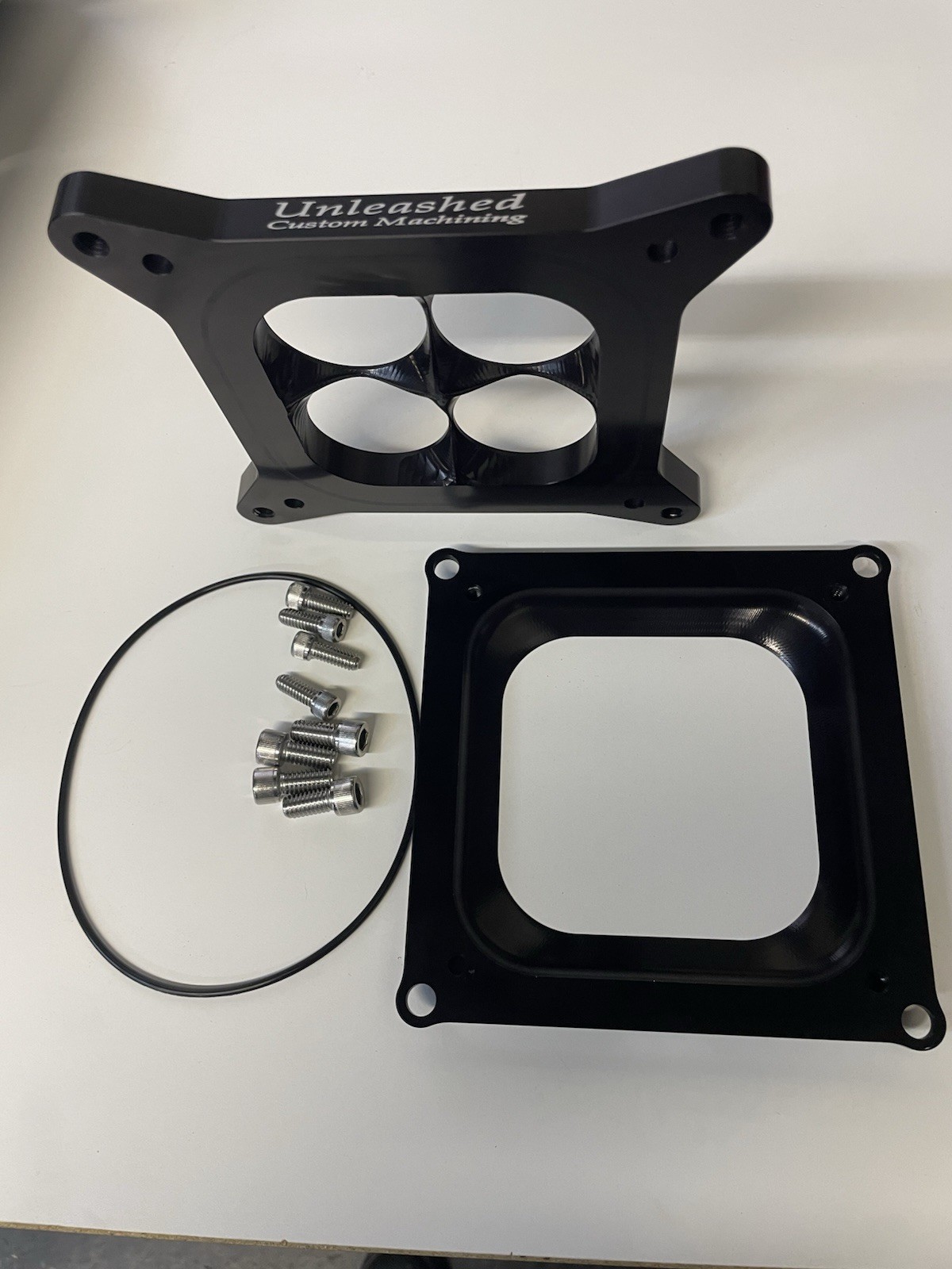 1 Inch tall Blended Cone 4500 Intake to 4150 Carburetor Adaptor Two Piece O-ring