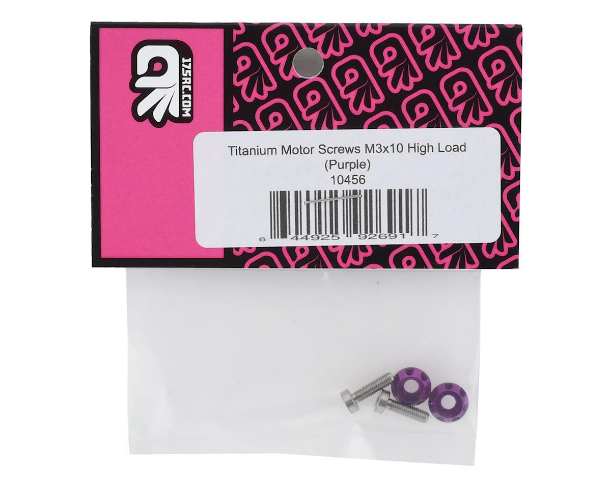 175RC 3x10mm "High Load" Titanium Motor Screws (Purple) [175-10456]