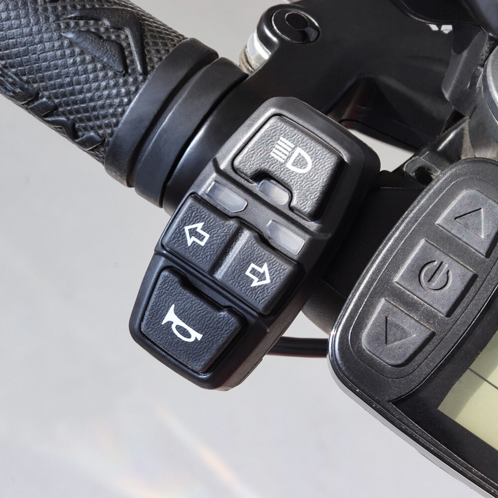 Motorcycle Switch For Handlebar Turn Signal Light Horn ON/OFF Button Waterproof