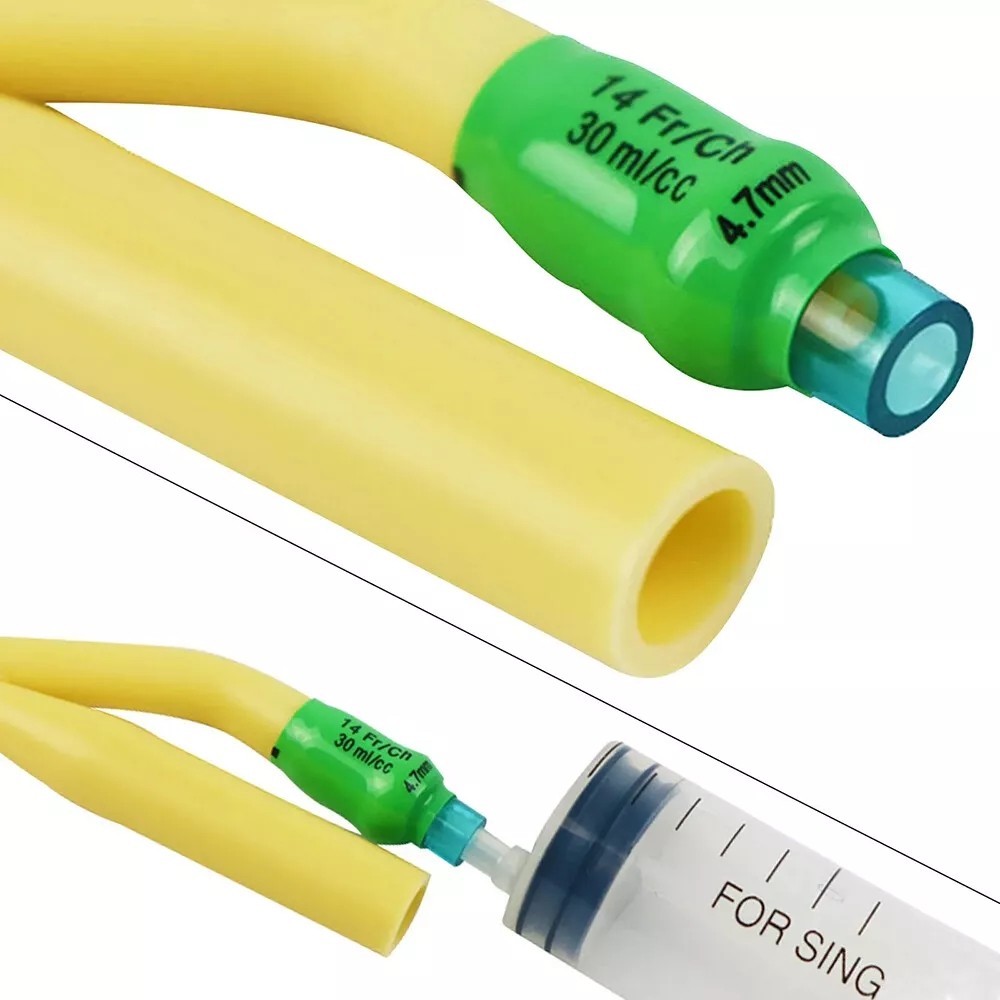 2-Way Urethral Foley Catheters, Sterile High quality, Pliable, Silicone- Coated