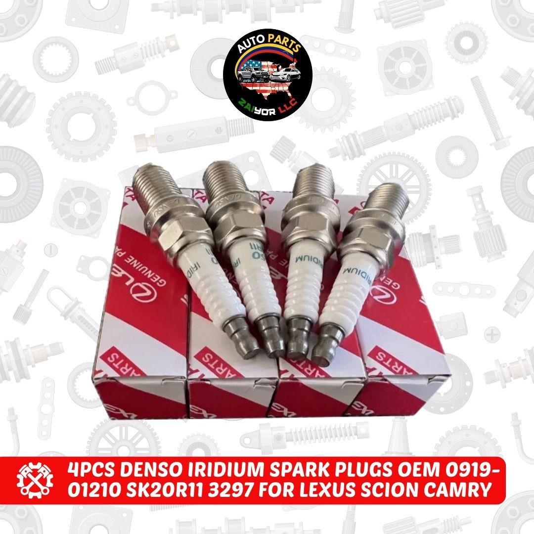 4 Pcs Spark Plugs Fit For 90919-01210 DENSO SK20R11 3297 Iridium Camry/Rav4