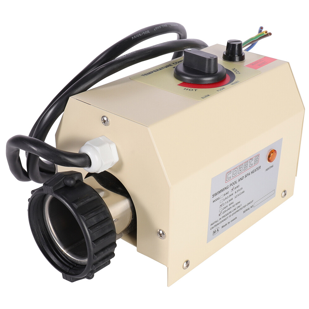 3KW Pool Heater Electric Water Heater Swimming Pool SPA Bath Tub Thermostat 220V