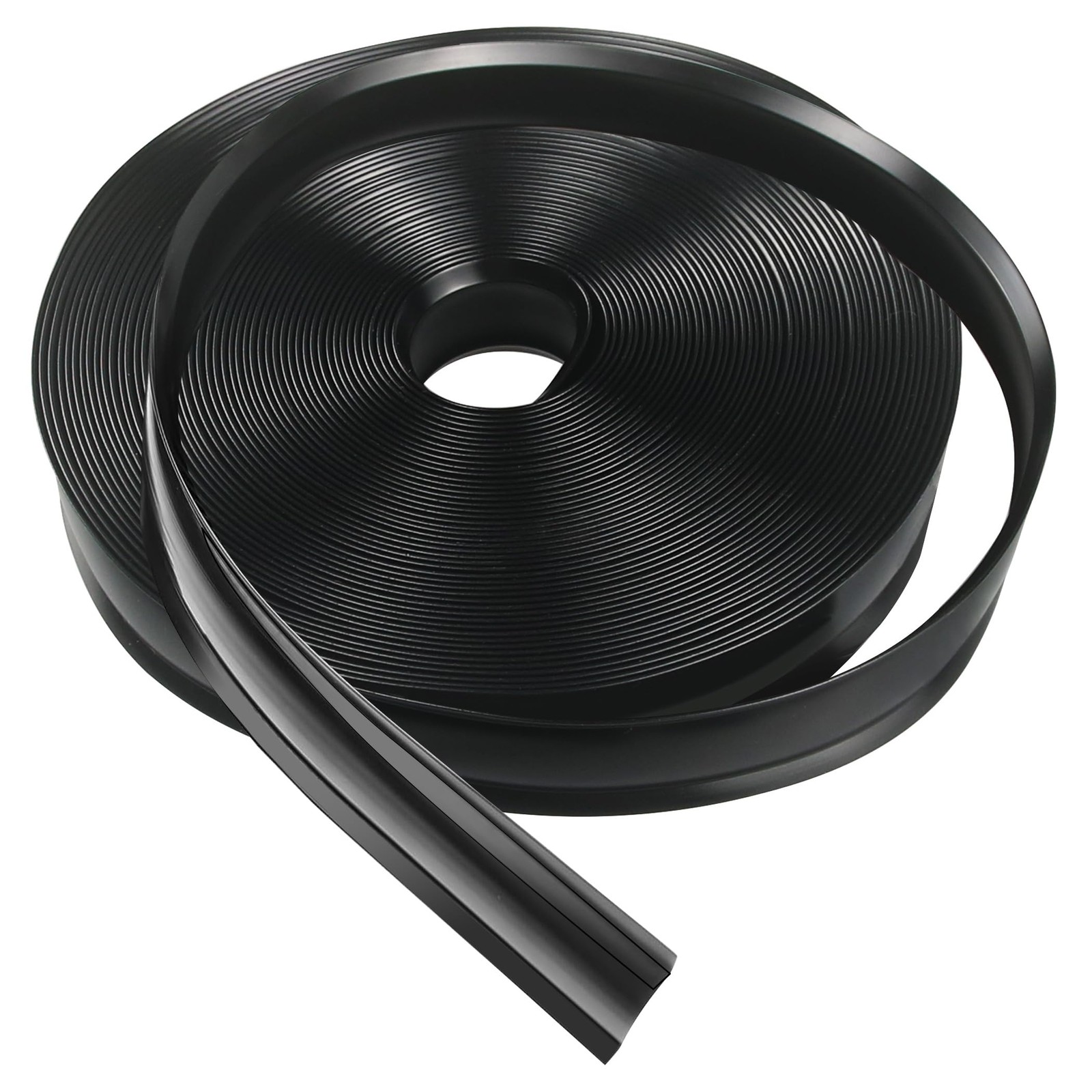 RV Trim Molding Insert 1" Black UV Resistant Vinyl Screw Cover for Campers 50ft