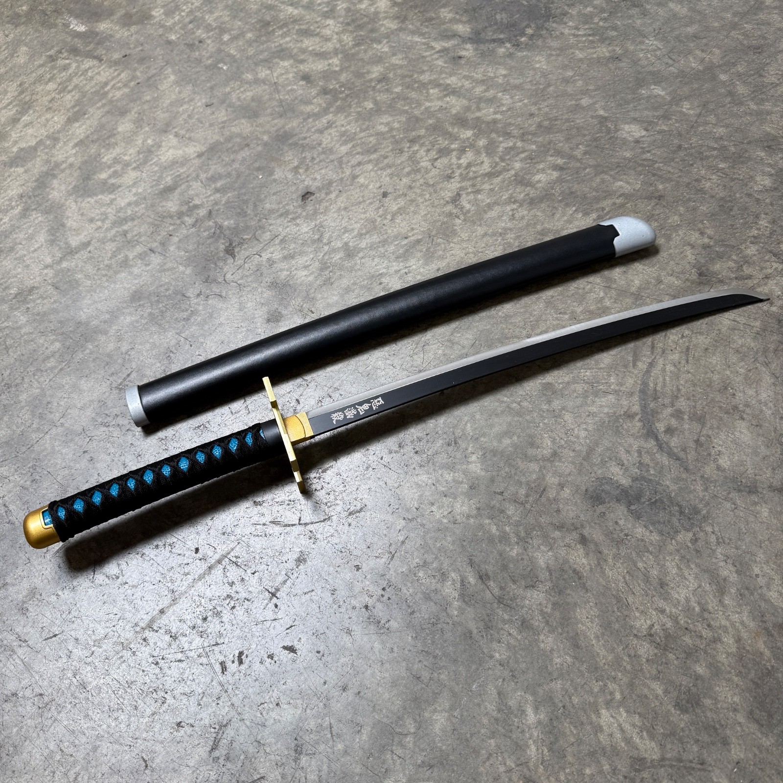 30.5"Metal Demon Slayer Muichiro Tokito Samurai Sword Katana Cosplay Blade steel