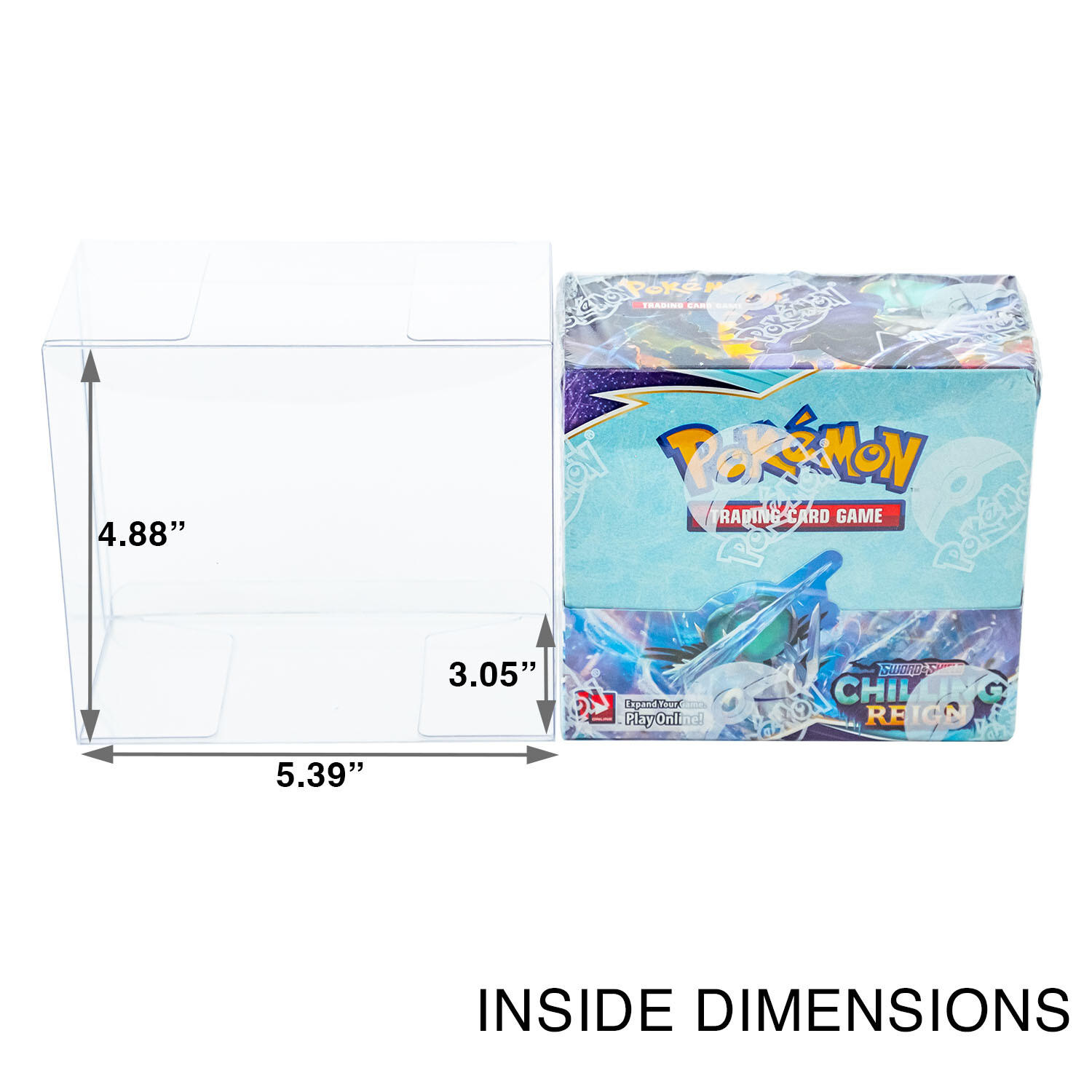 Pokemon Booster Box Plastic Protector Case Heavy Duty .50mm Thick