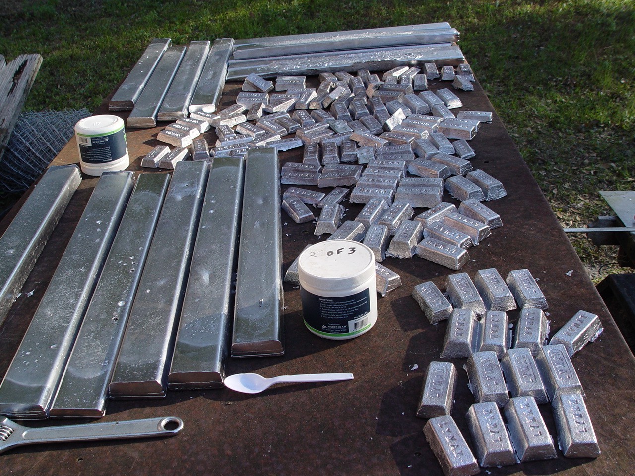 30 Lbs Linotype bars super clean. Bullet casting, industrial use. Hand smelted!