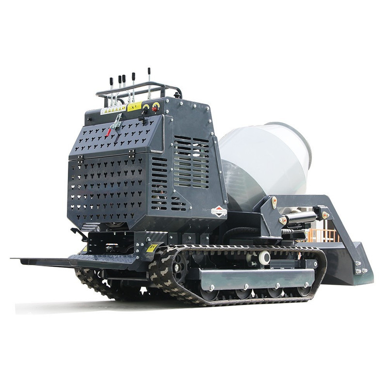 13.5HP Driven Crawler Type Mini Concrete Mixer Truck with B&S Gasoline Engine