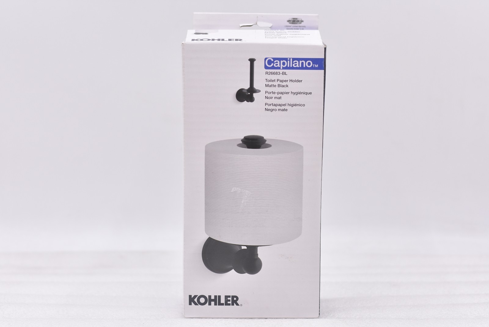 Kholer Capilano Toilet Paper Holder - Matte Black Finish