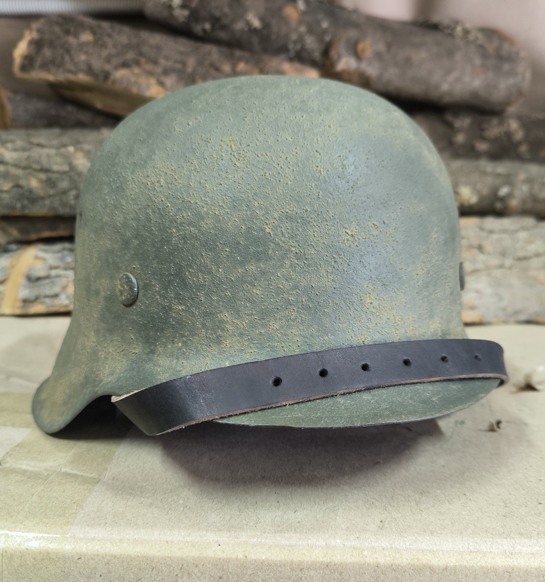 WW2 M42 German Helmet WWII M 42. Combat helmet size 64