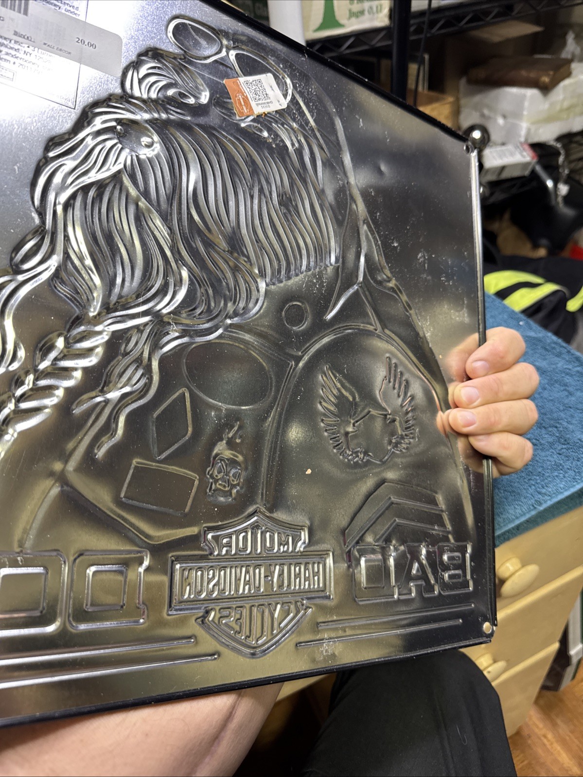 HARLEY DAVIDSON ANDE ROONEY BAD DOG METAL SIGN MANCAVE/GARAGE GREAT GIFT