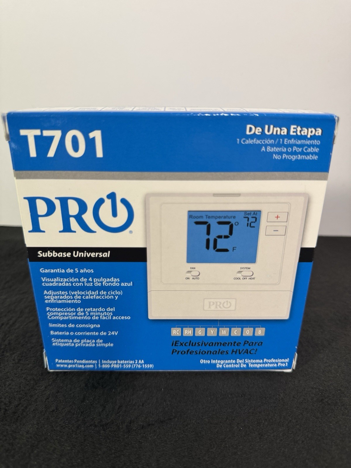 Pro1 IAQ T701 Digital Non-Programmable Thermostat (1H/1C)