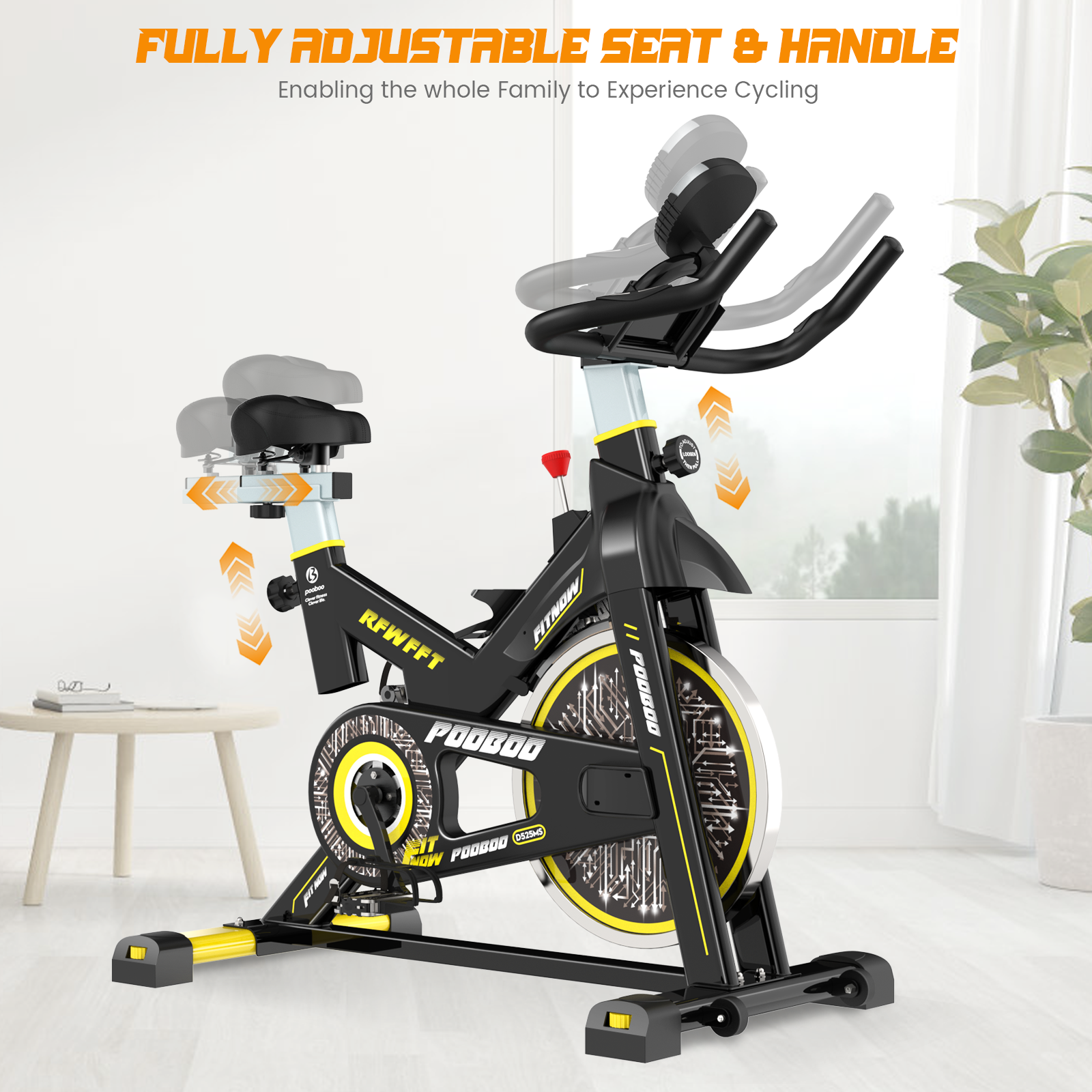 Indoor Cycling Bike Magnetic Stationary Bike Cycle Bike Fitness Exercise Bike
