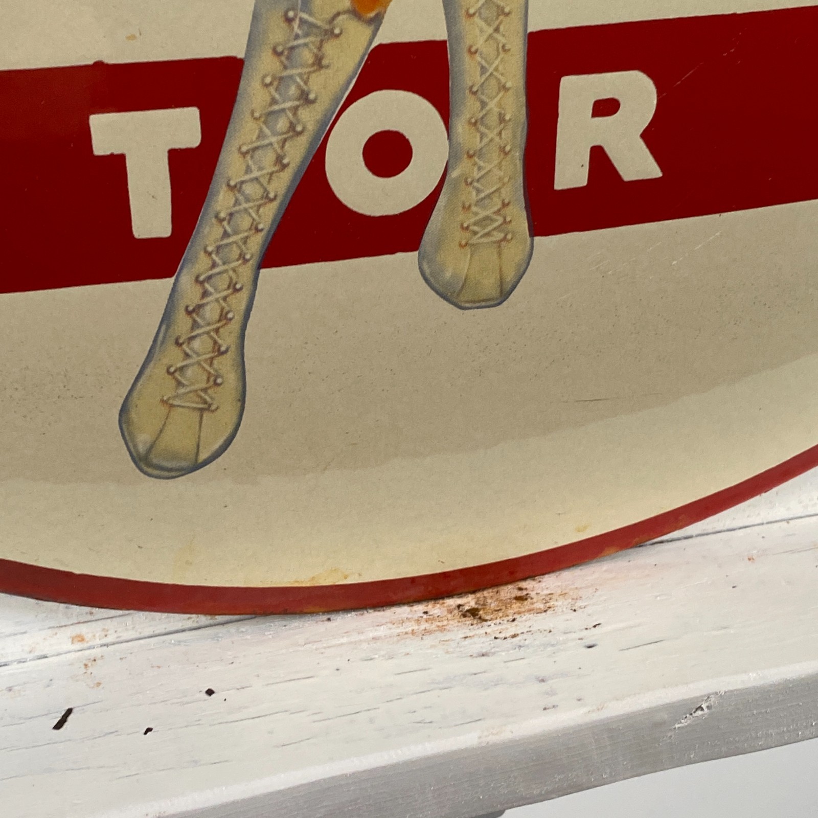 Veedol Enamel Sign - Ø 50cm (19.7") - Nice Motor Oil Collector Advertising Decor