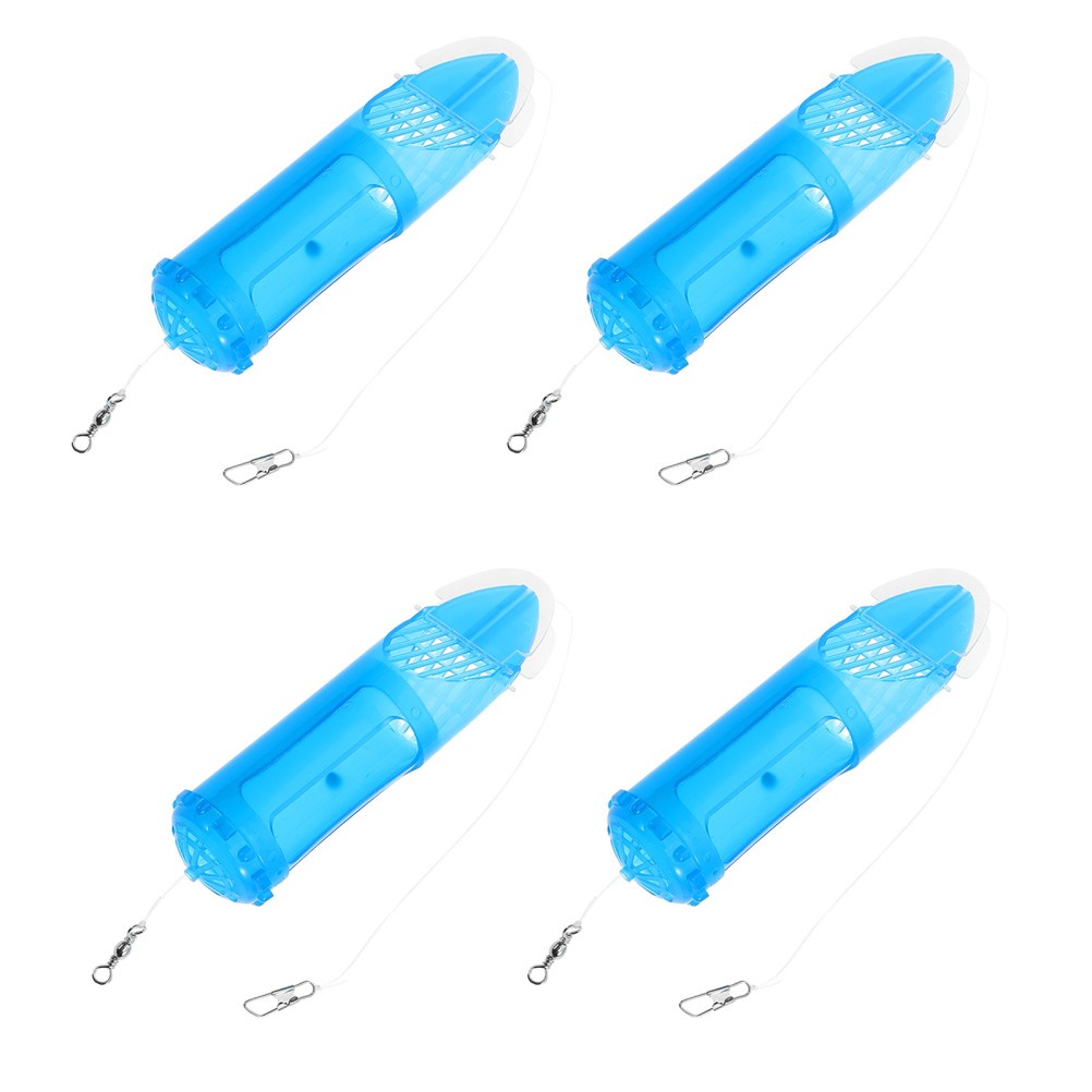 4 Pcs Fishing Bait Storage Basket Carp Method Feeder Cage Clip on Swivel