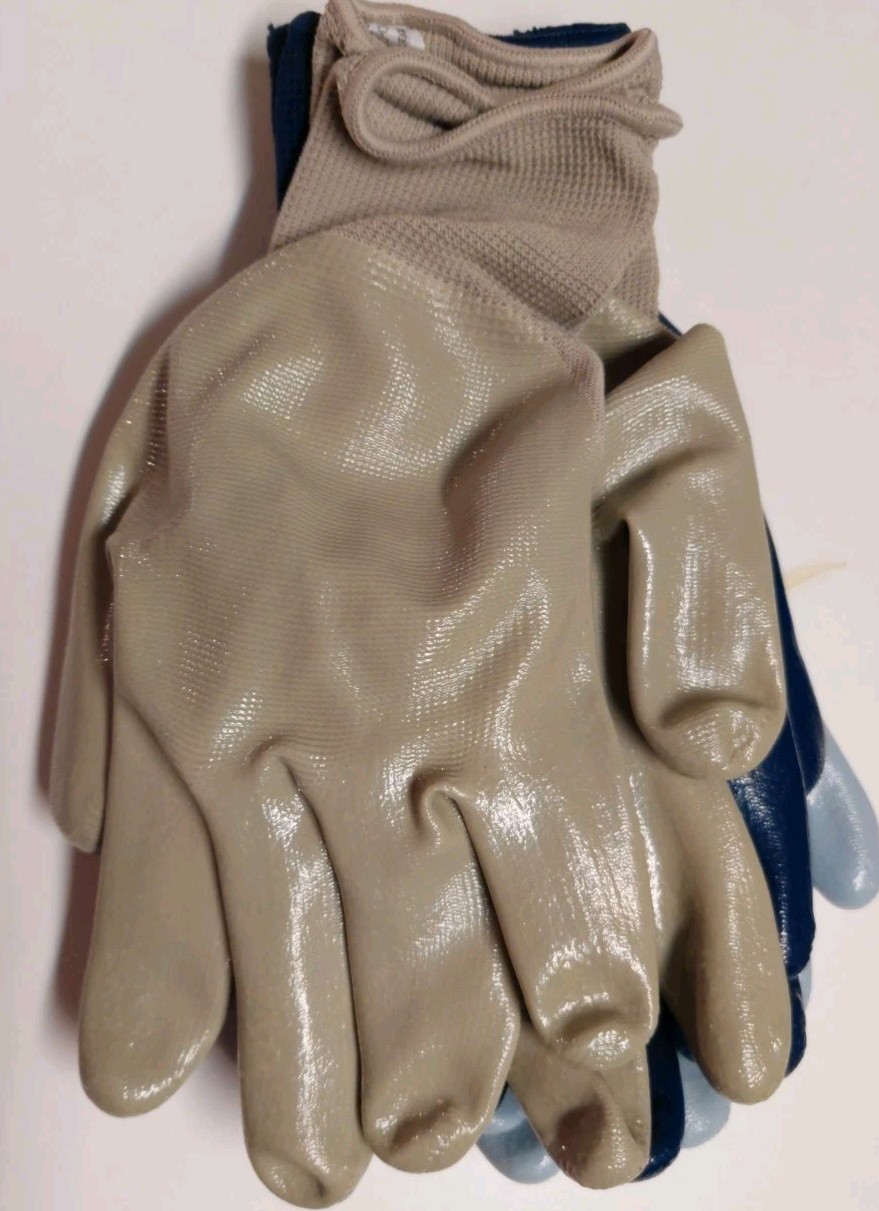 🌱🧤 3-Pack Expert Gardener Nitrile Garden Gloves – Size L – NEW!