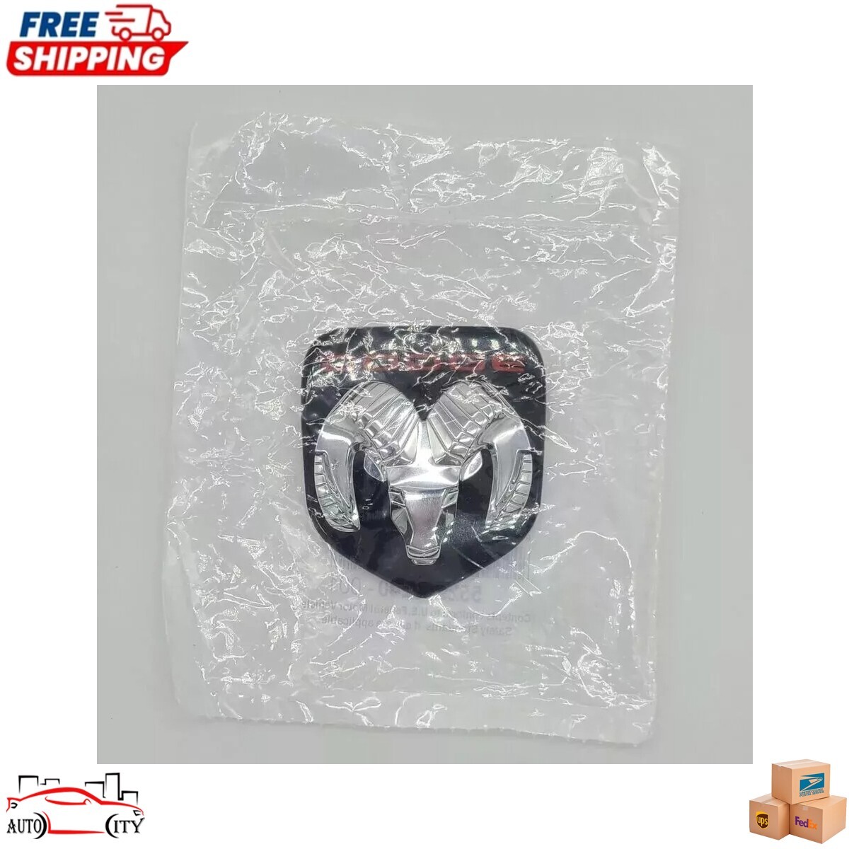 New Chrome Grille Assembly & Emblem 2PC For 1994-2002 Dodge Ram Pickup 2500 3500