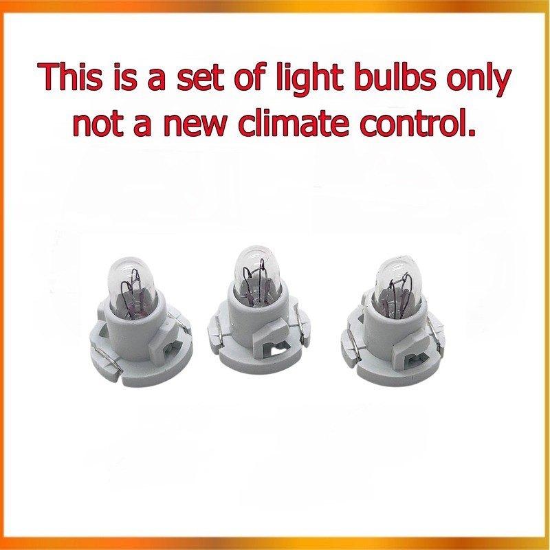 2006-2010 Hummer H3 Climate Control Replacement Light Bulbs
