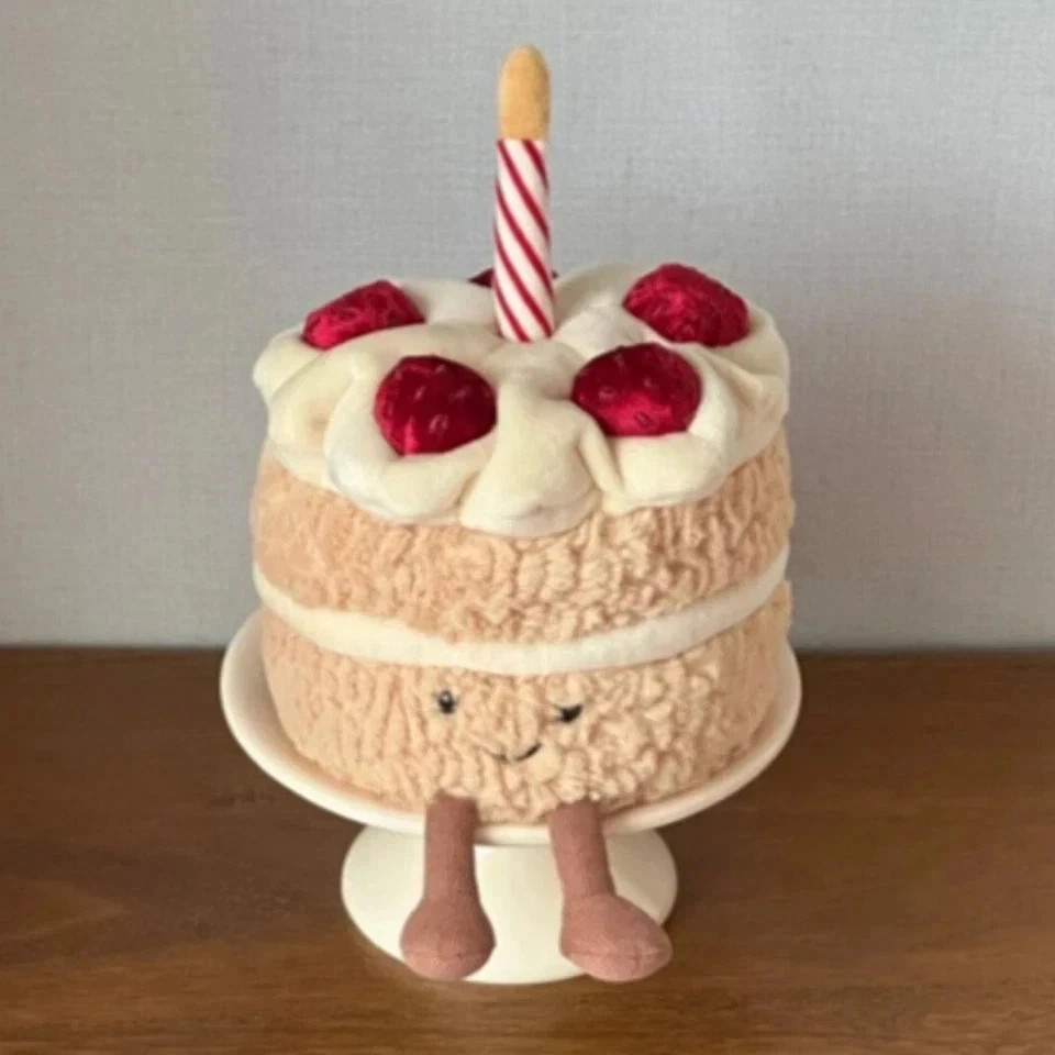 Amuseables Strawberry Birthday Cake Plush Toys Doll Kids Birthday Gift*