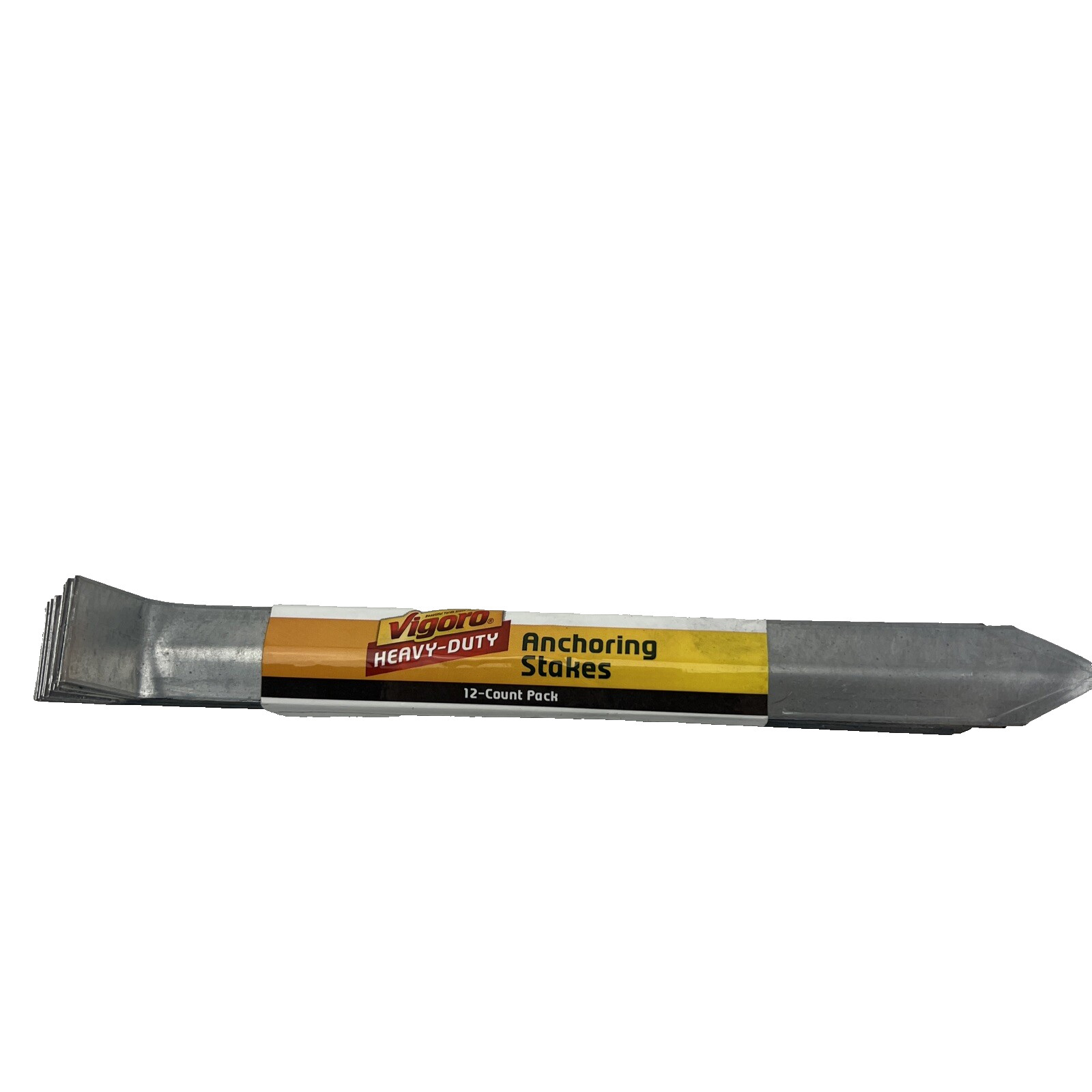 Vigoro 10 " Anchoring Garden Landscaping Stakes Metal (12-Pk)