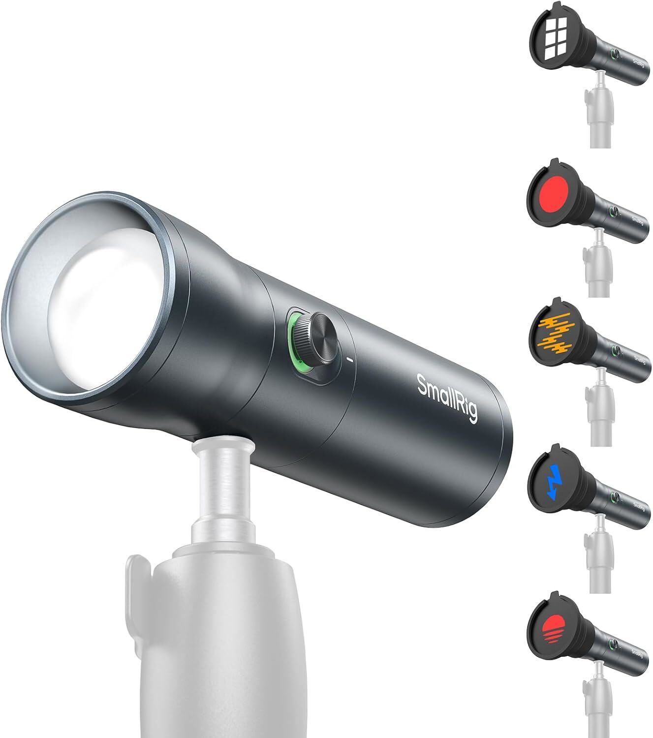 SmallRig RF 10C Mini Spotlight RGB LED Video Light with 20 Pcs Filters