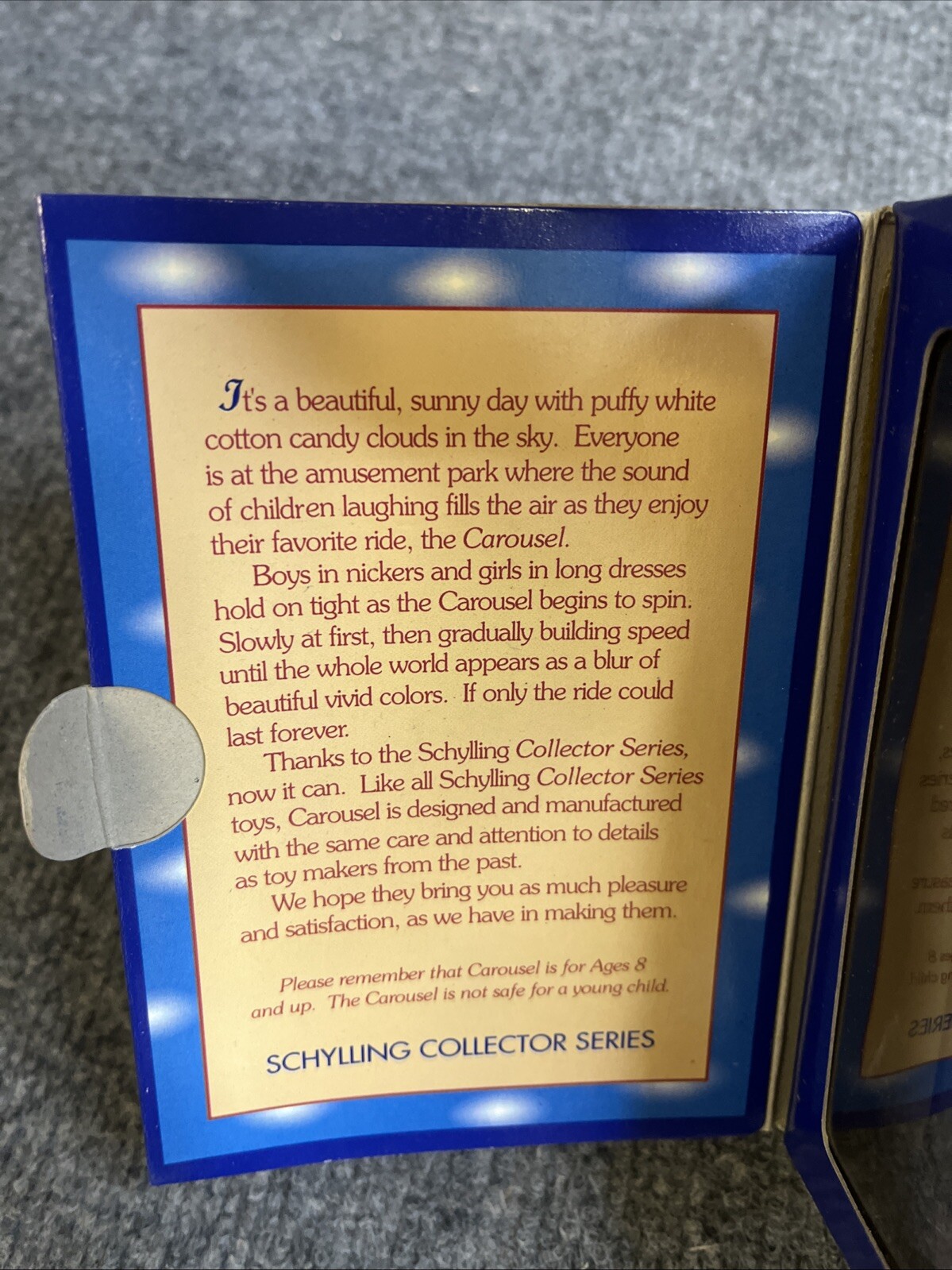 Schylling Carousel New in The Box Old Stock