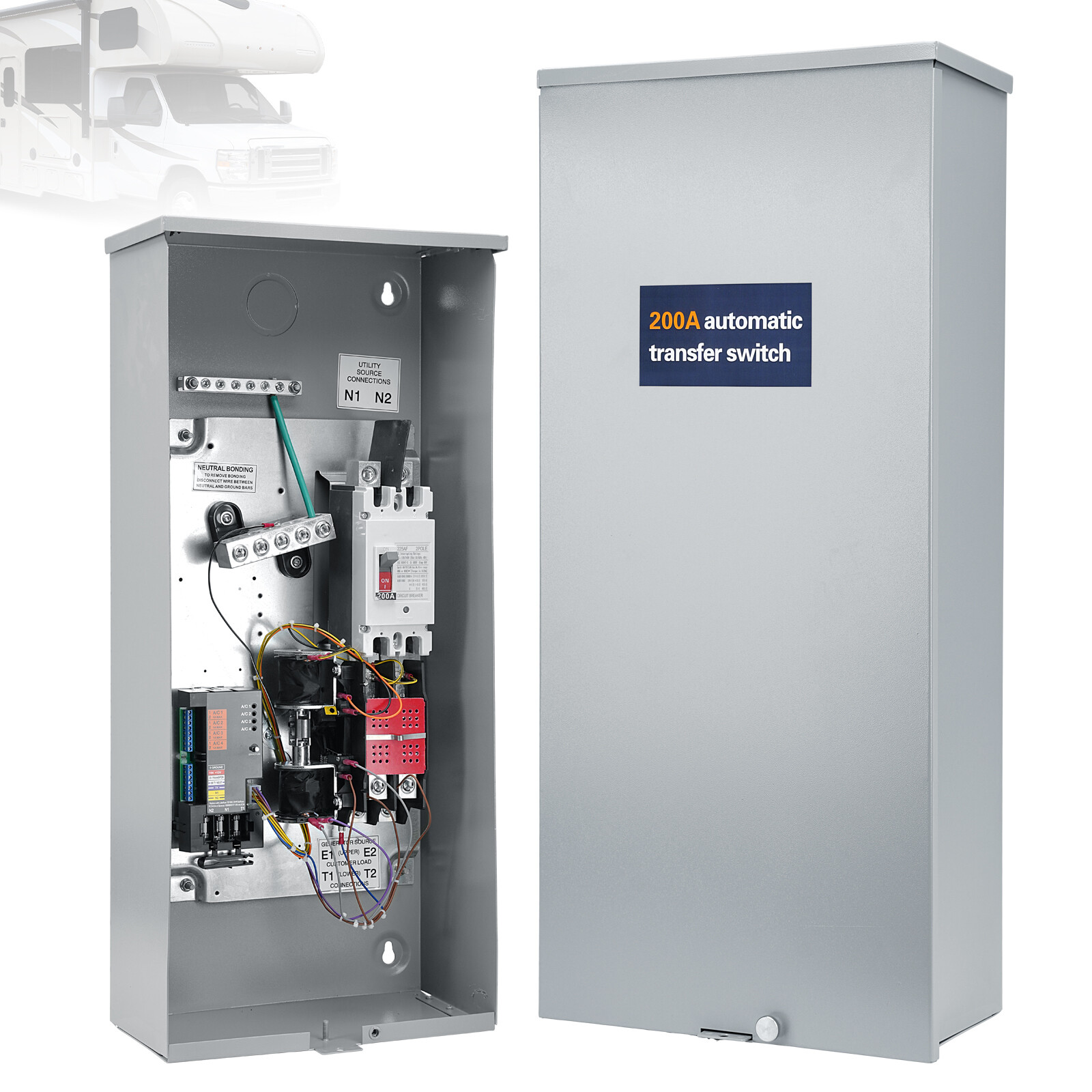 Upgrade 200-AMP Automatic Whole House Transfer Switch