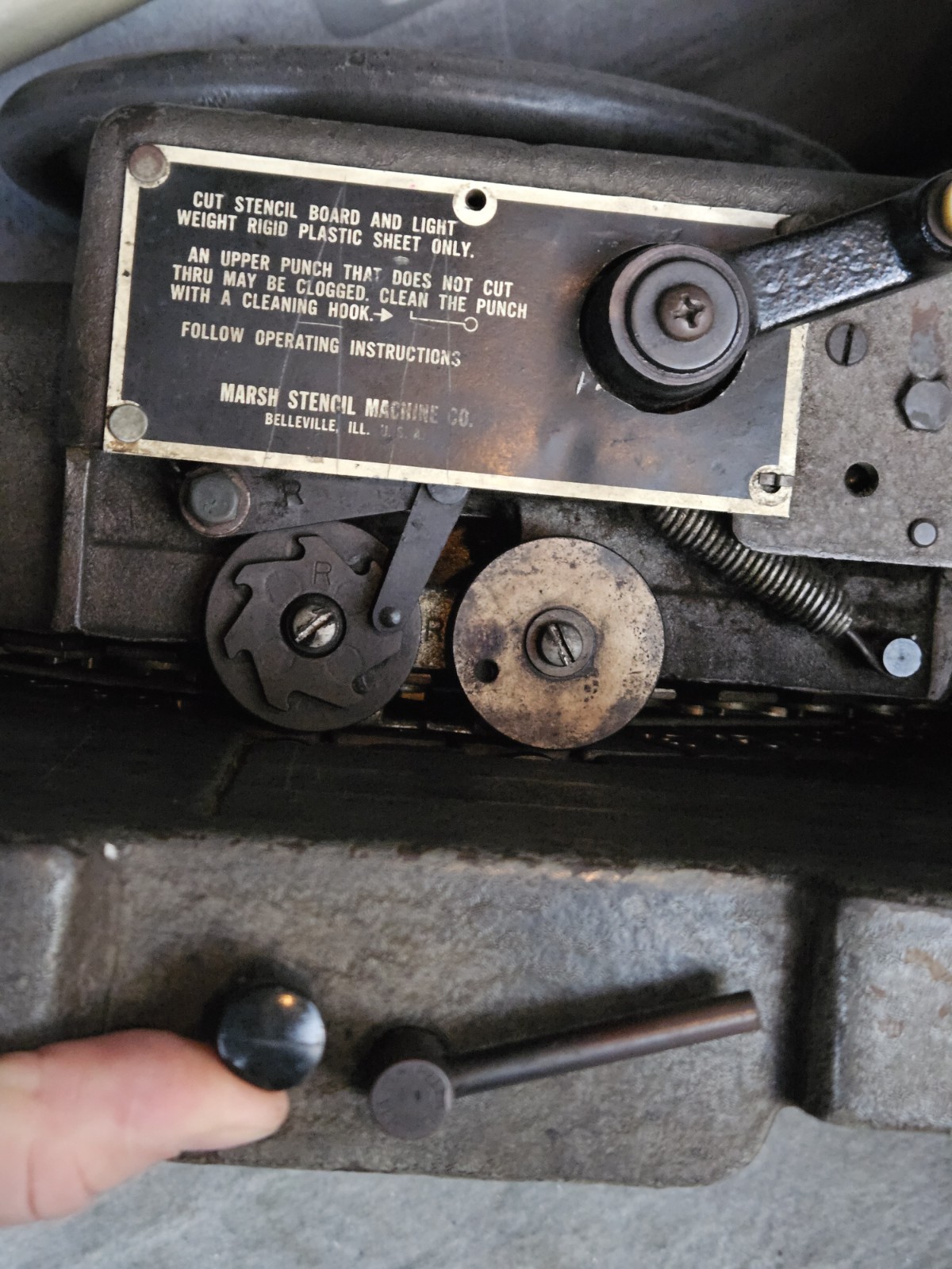 MARSH MODEL R1 STENCIL MACHINE 1inch 25mm