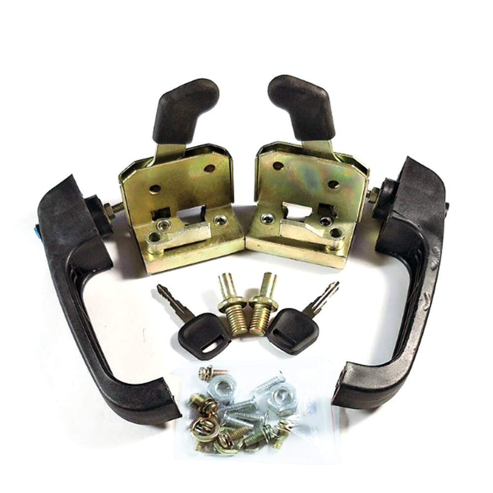 Universal Locking Door Handle Loader Door Lock Set for Tractor & Heavy Equipment