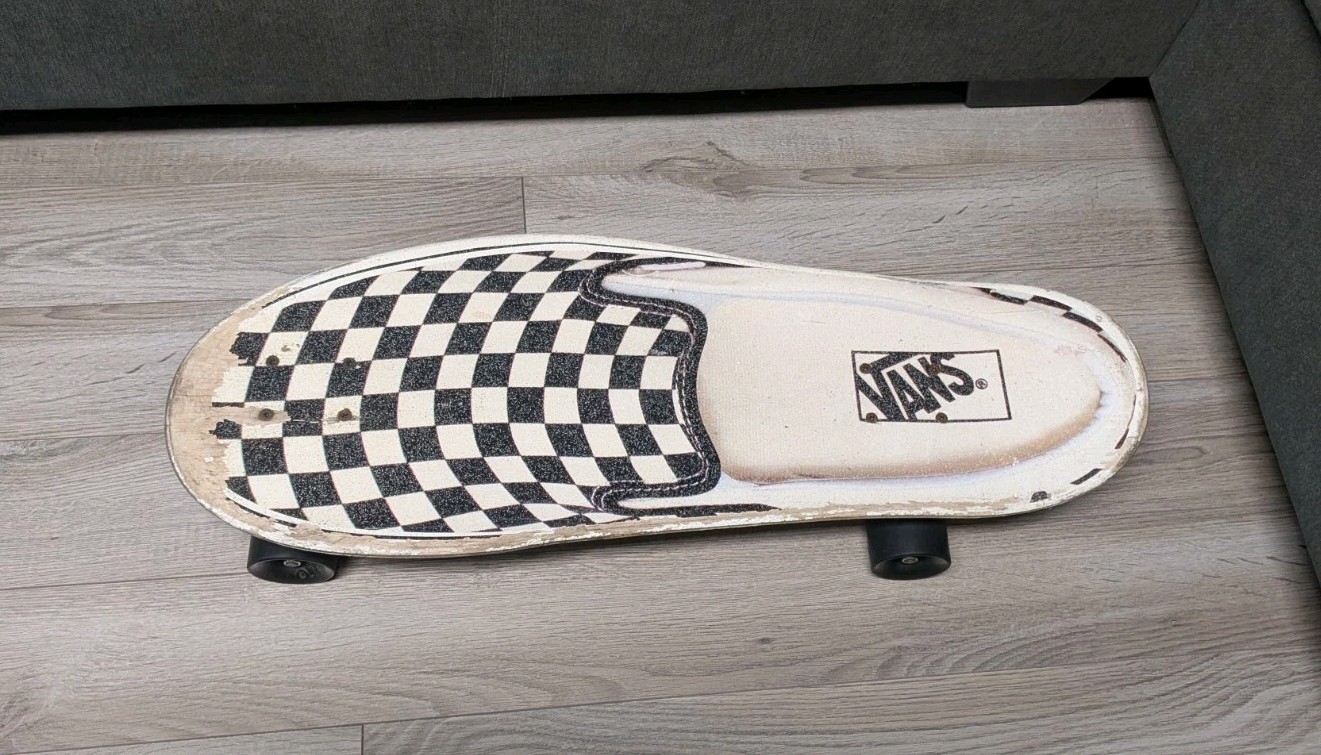 Santa Cruz x Vans Cruiser Board 2012 Promo Checker Slip On Oj3 Krux Trucks Shoe