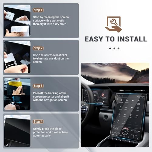 2025 2026 GMC Terrain Screen Protector Set for 2025 2026 GMC Terrain