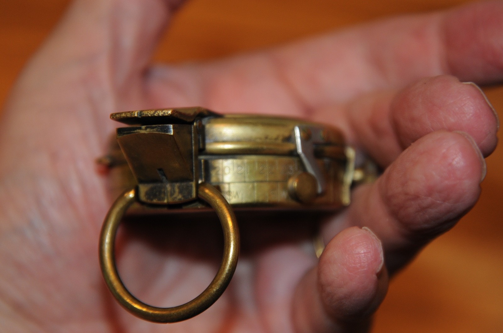 US Army Engineer Corps Cruchon Emons Berne Brass Pocket Compass WWI 1918 - 58259