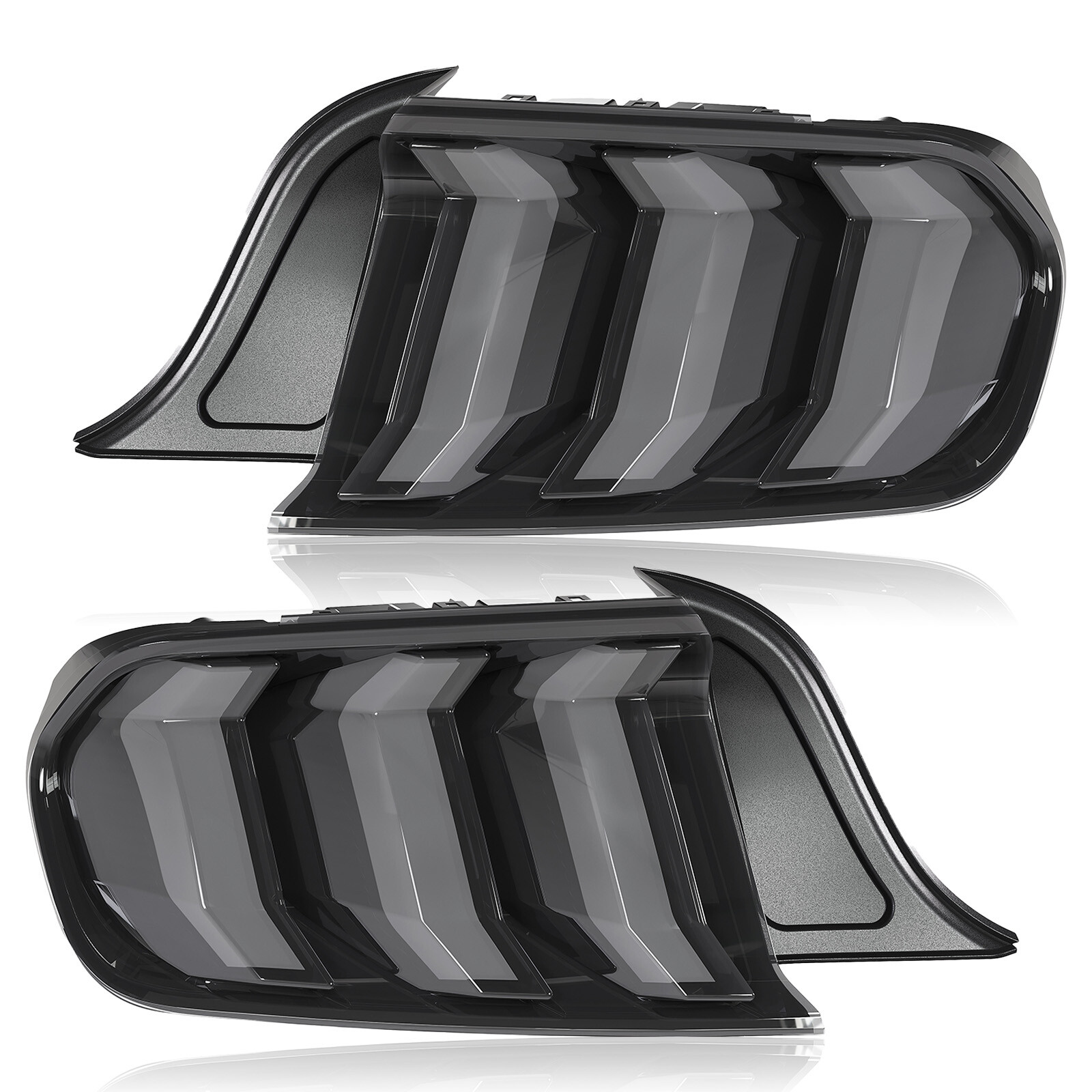 LED Tail Lights Sequential Turn Signal For Ford Mustang 2015-20 Left+Right Side