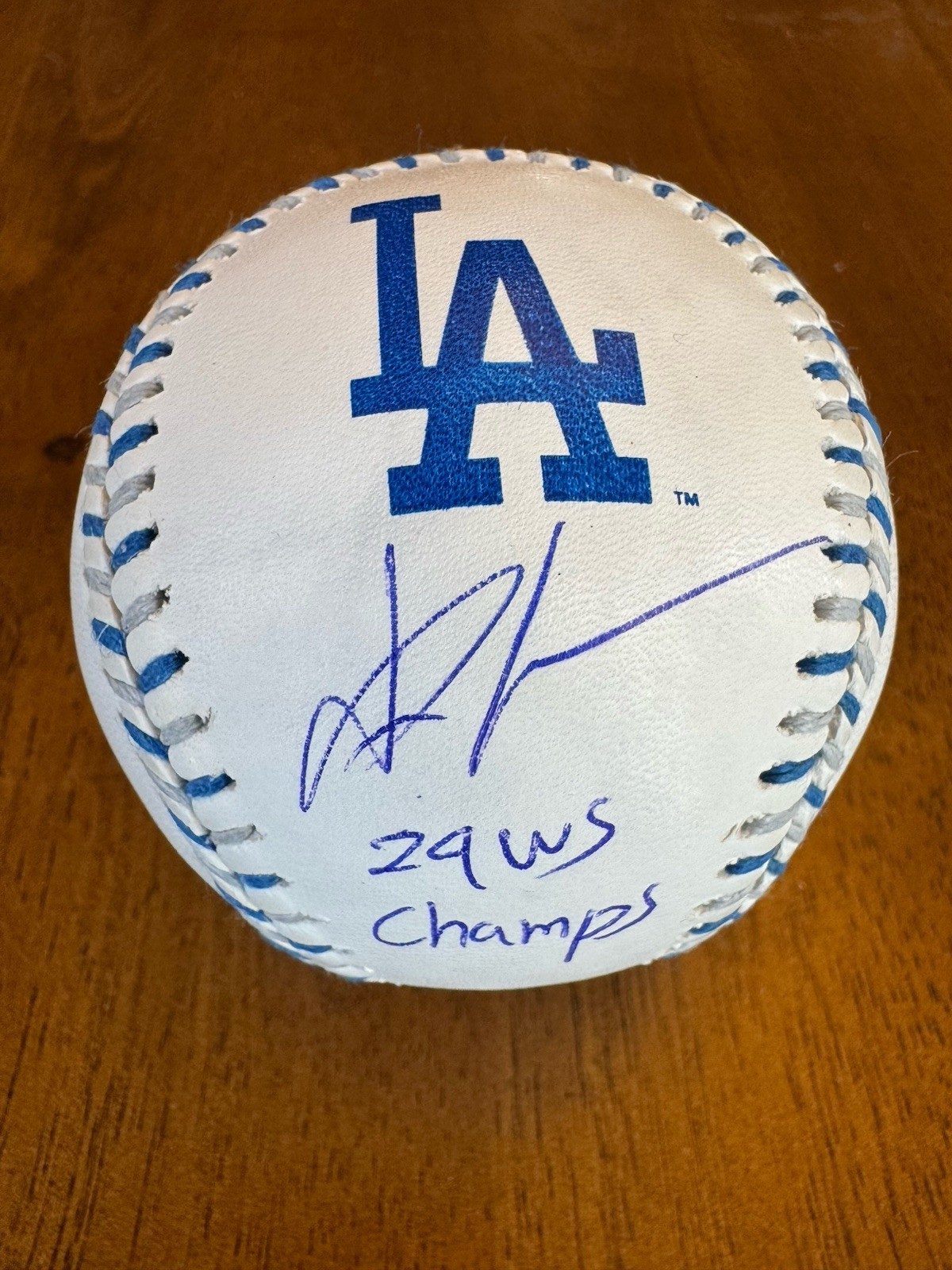 Yoshinobu Yamamoto 24 WS Champs Signed Autographed Logo Baseball Fanatics COA