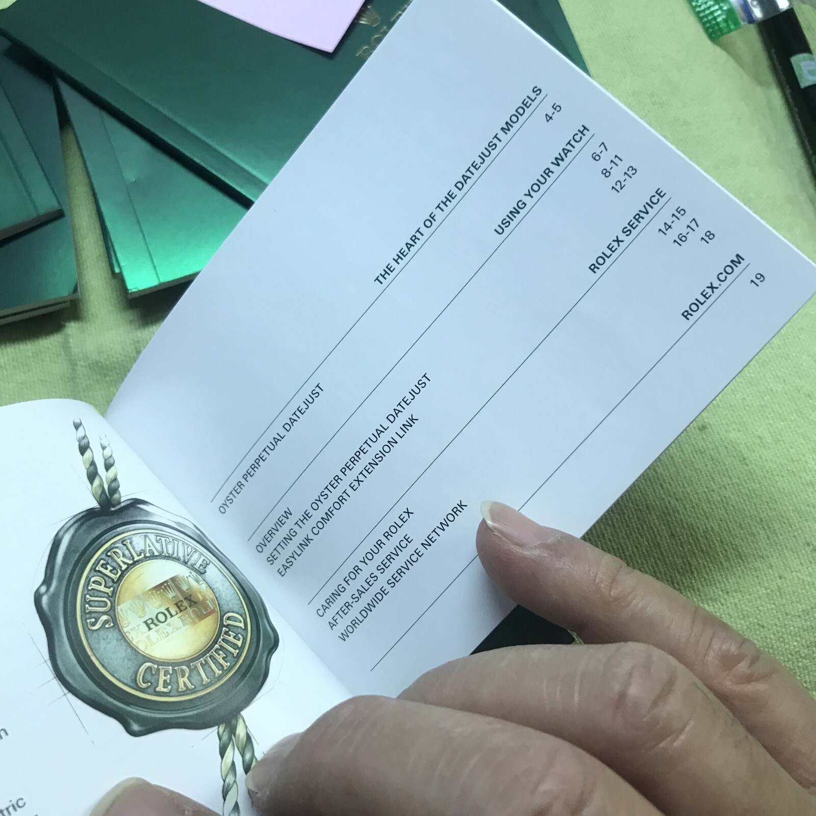 Rolex 2015-2018 New Style Date Just Booklets ;manual ; All English❗️choose Year