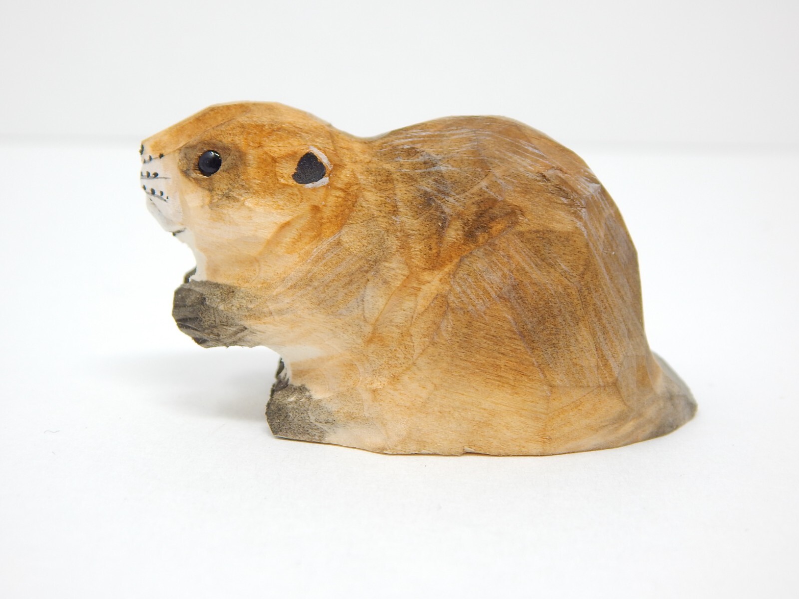 Beaver Figurine Decor Statue Sculpture Wood Cake Top Dam Forest Castor Woodland
